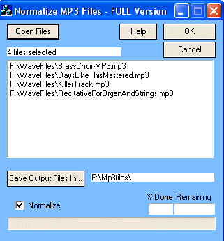TinyNormalizeMP3